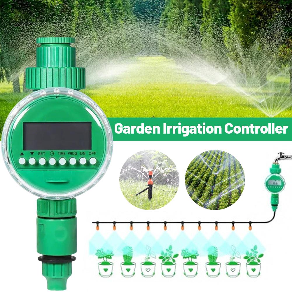 Smart Garden Design - スマートLCDガーデン灌漑タイマー自動散水コントローラー防水設計家庭用芝生植物ケア用マルチプログラム設定