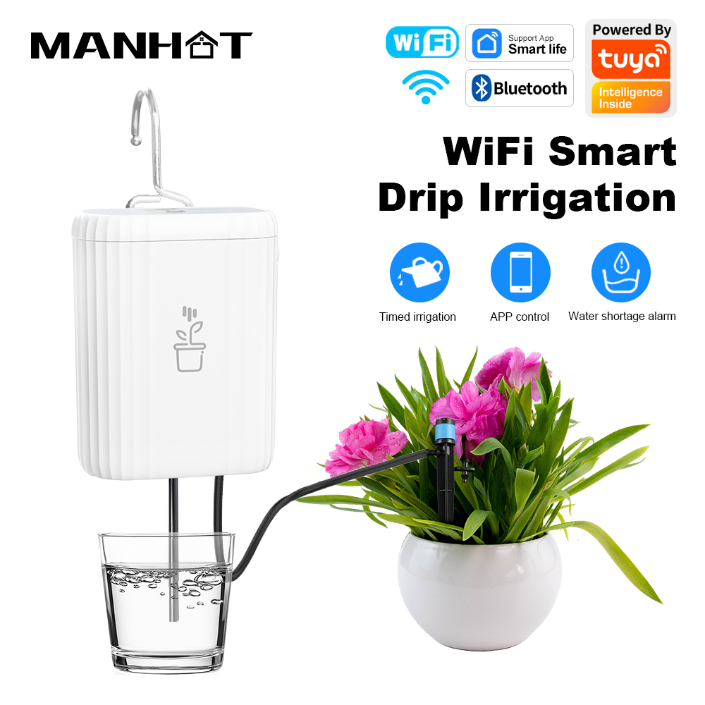 Smart Garden Devices - WiFiスマート点滴灌漑自動庭園植物花水やりシステムスプリンクラー点滴灌漑装置ポンプタイマーツール
