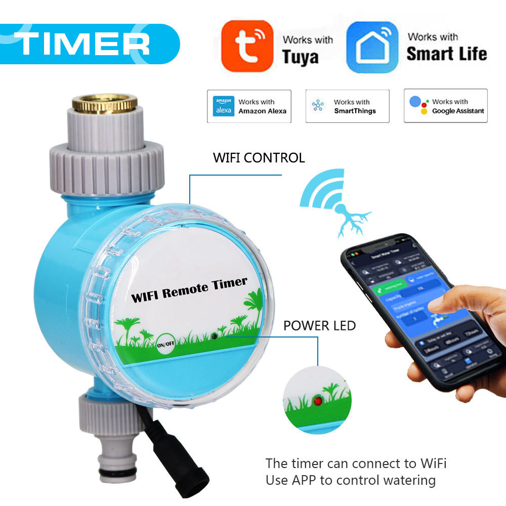 Smart Garden Greenhouse - ワイヤレスガーデンウォータータイマー,スマートフォン,リモコン,温室,屋外の自動散水キット,ゲートウェイ内蔵