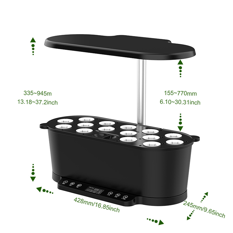 Smart Garden Design - スマートガーデンアプリ制御 室内水耕栽培システム モダンデザイン ホームディスプレイ タッチパネル制御 スマートガーデンアプリ