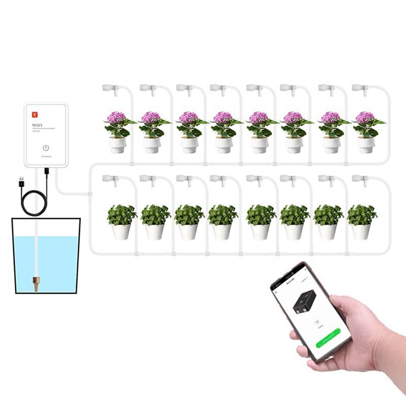 自動点滴灌漑システムキット Tuya スマートWiFiガーデ - Smart Garden Devices のレビューと価格