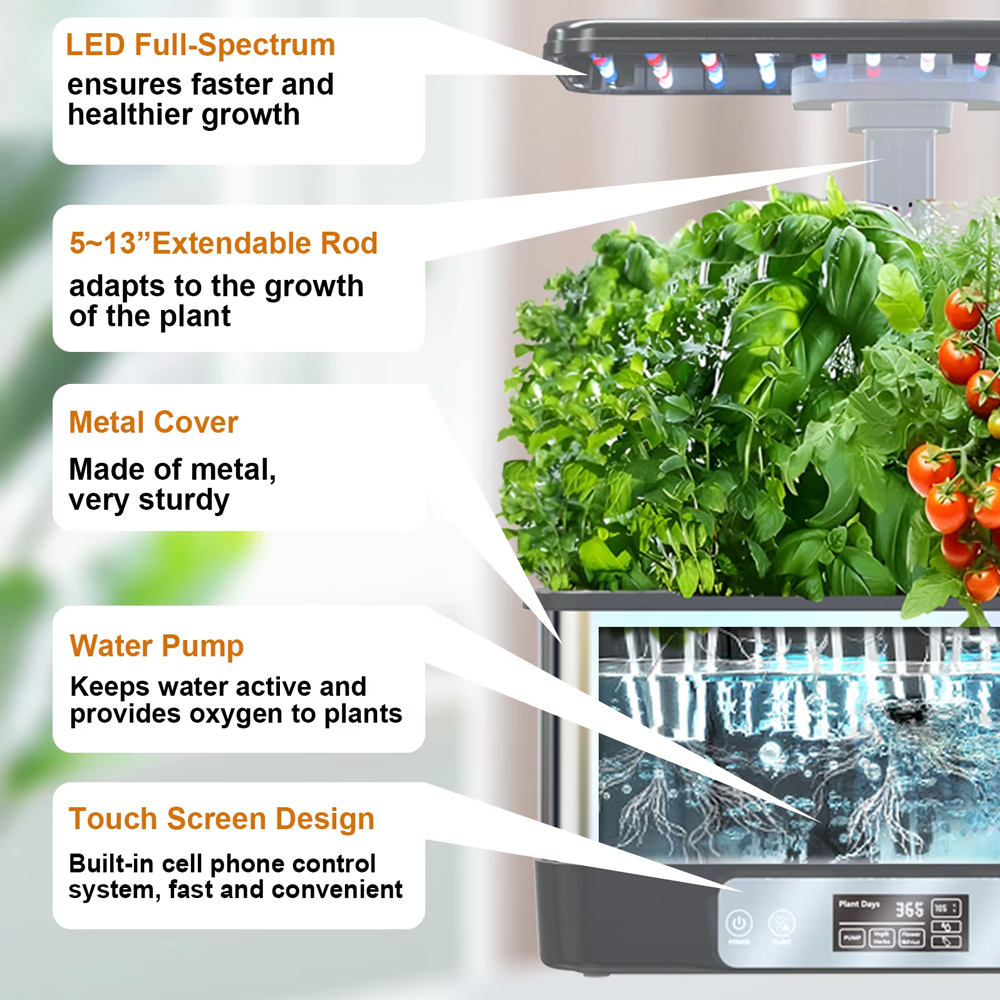 Tuya WiFi対応 室内水耕栽培システム LED育成ライ - Smart Garden Led Lights のレビューと価格