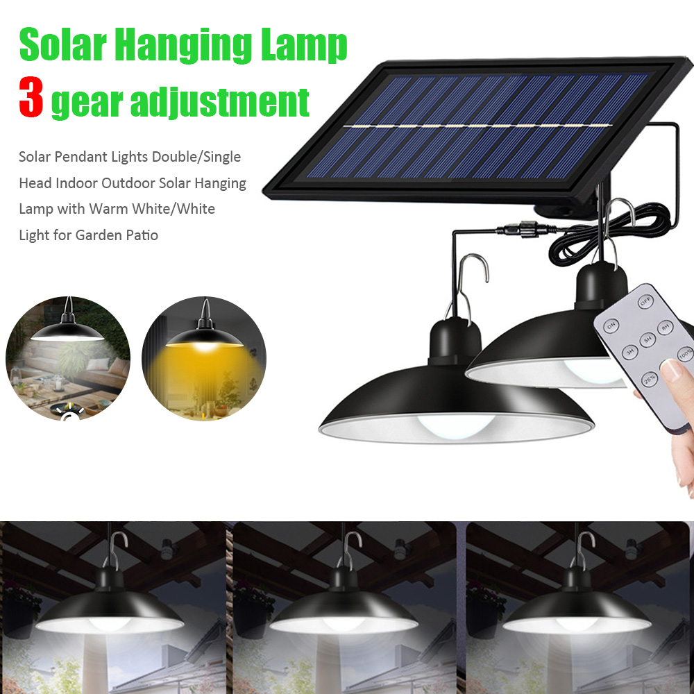 ソーラーペンダントライト ダブルヘッドシェッドライト付き 防 - Smart Garden Led Lights のレビューと価格