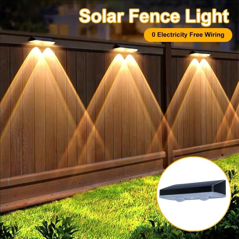 RGB ソーラーフェンスライト屋外装飾スマート LED ステ - Smart Garden Fence のレビューと価格