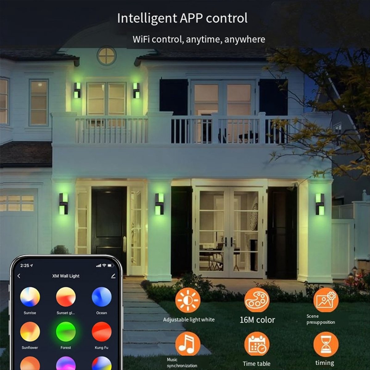 AA19 LEDウォールライト デュアルヘッド バルコニーラ - Smart Garden Fence のレビューと価格