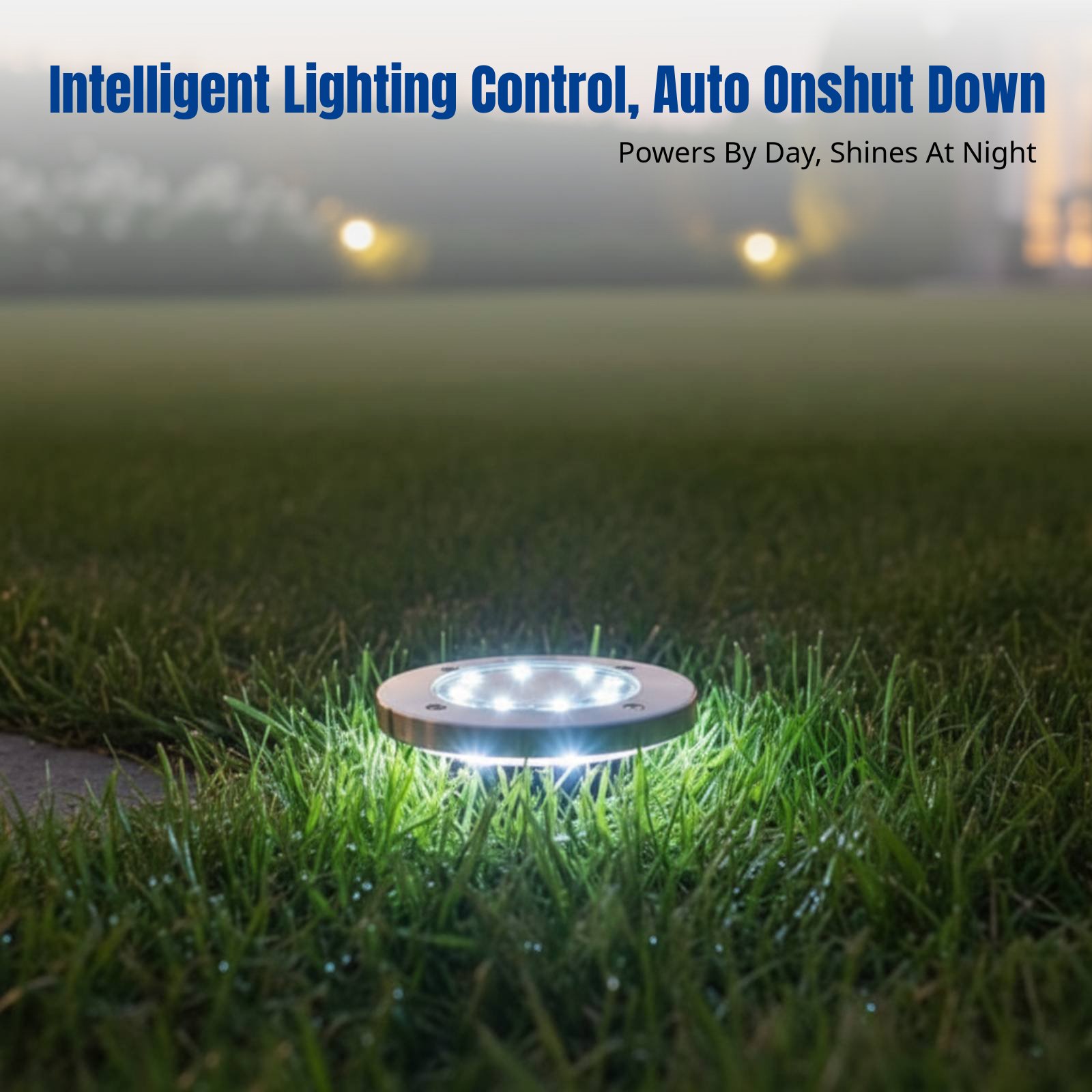 ソーラーグラウンドライト、LED芝生ライト、屋外防水景観装飾 - Smart Garden Led Lights のレビューと価格
