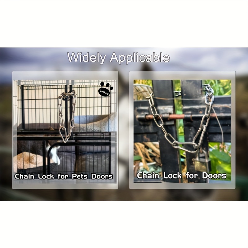 1PC ステンレス鋼ロック超耐久性チェーンリンクロック庭の安 - Smart Garden Fence のレビューと価格