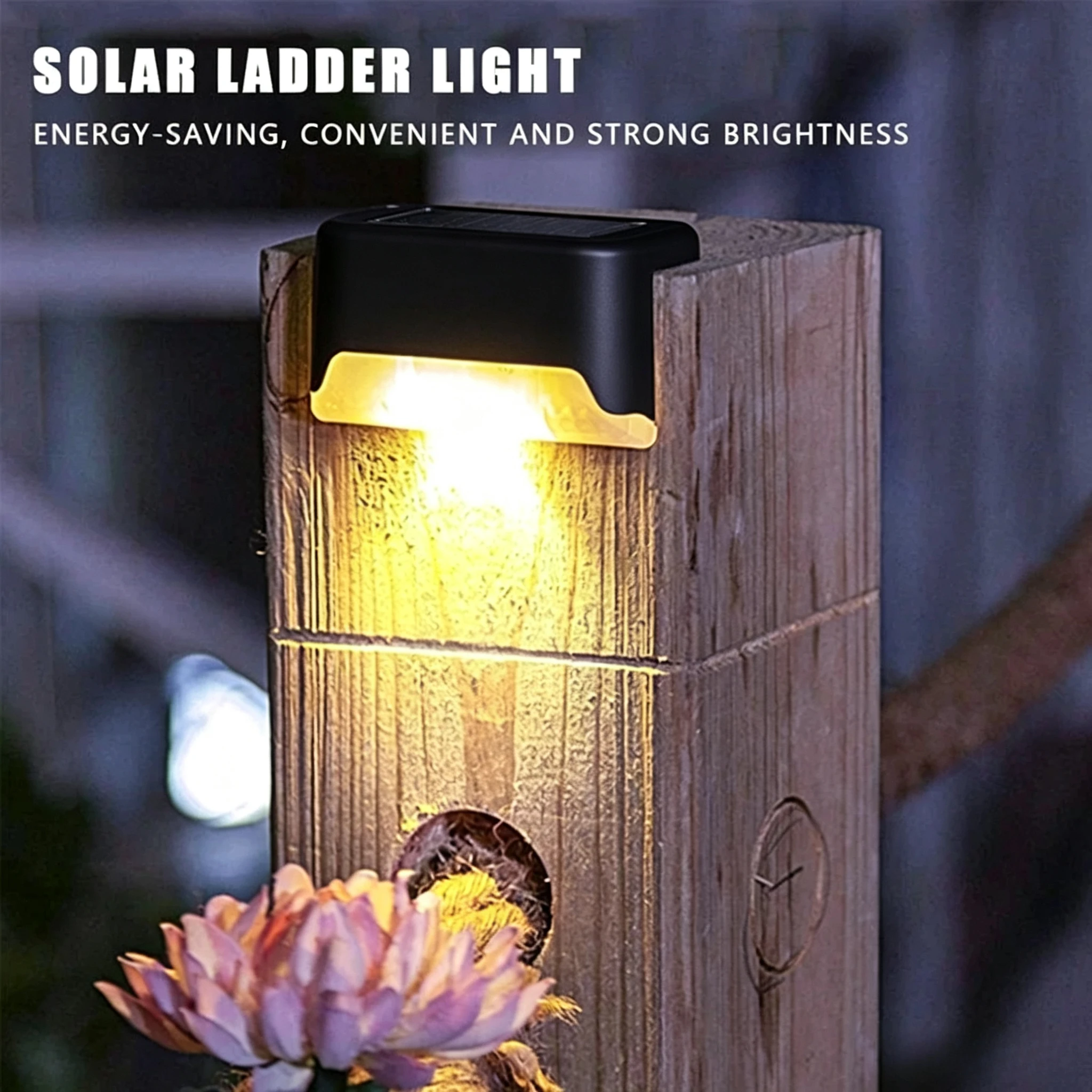 屋外防水ソーラーステップライト、暖色光自動感知、LEDフェン - Smart Garden Fence のレビューと価格