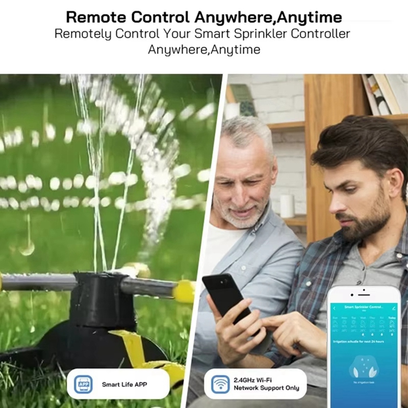 Tuya WiFi スマートスプリンクラーコントローラー 8 - Smart Garden Devices のレビューと価格