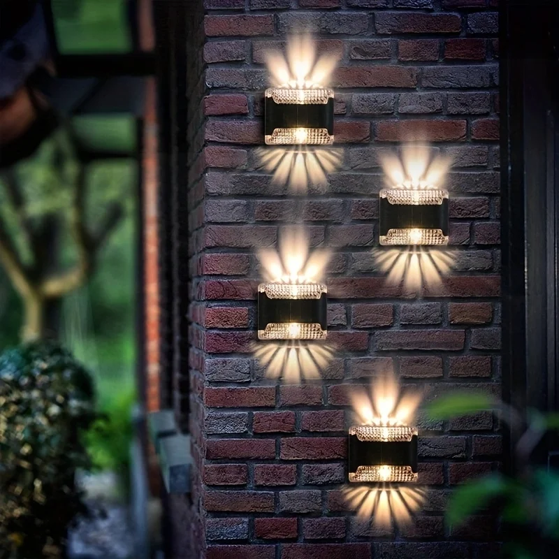 4個入りソーラーウォールライト：屋外LED玄関灯、防水、庭の - Smart Garden Led Lights のレビューと価格
