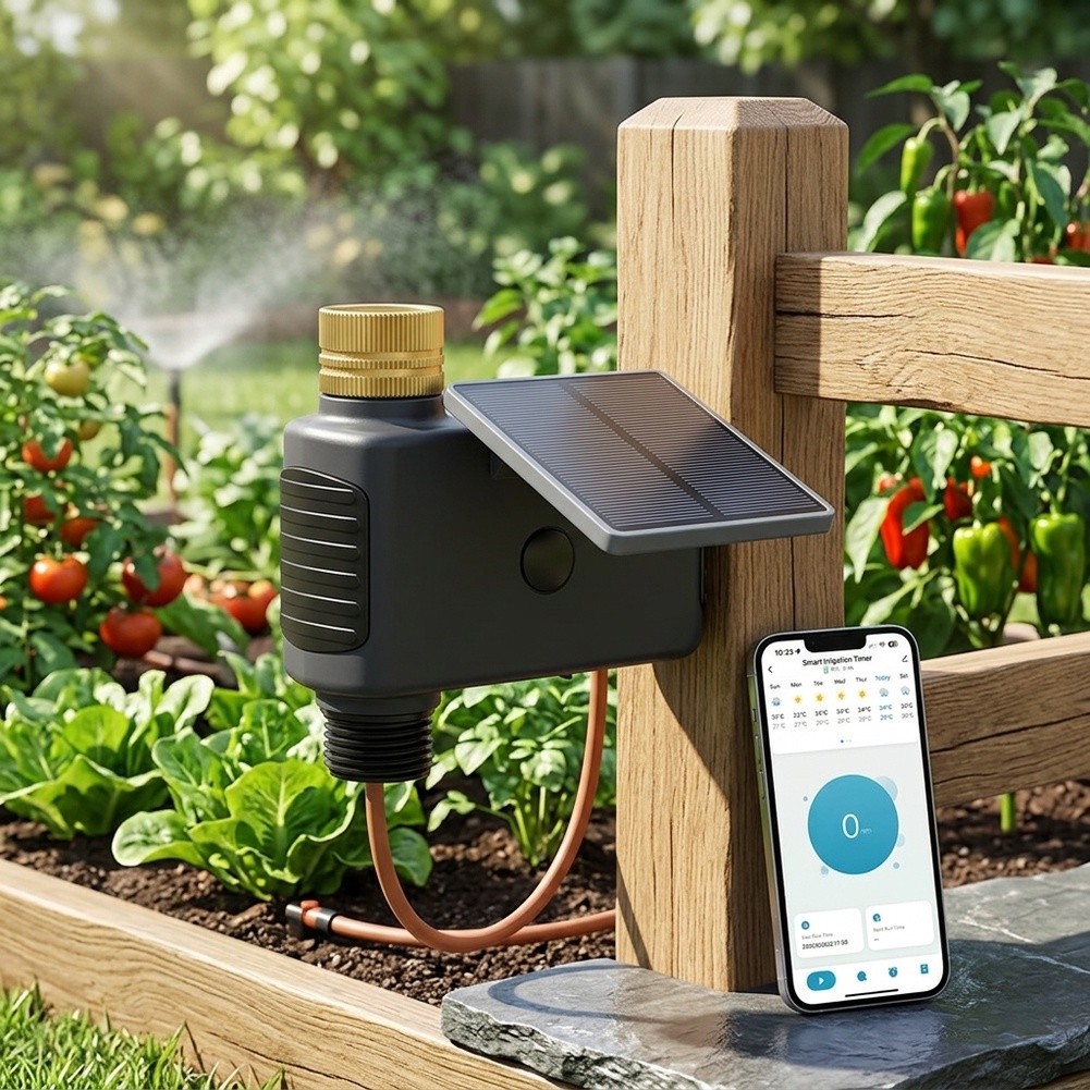 スマートWiFiソーラー灌漑タイマー自動庭園散水コントローラ - Smart Garden Greenhouse のレビューと価格