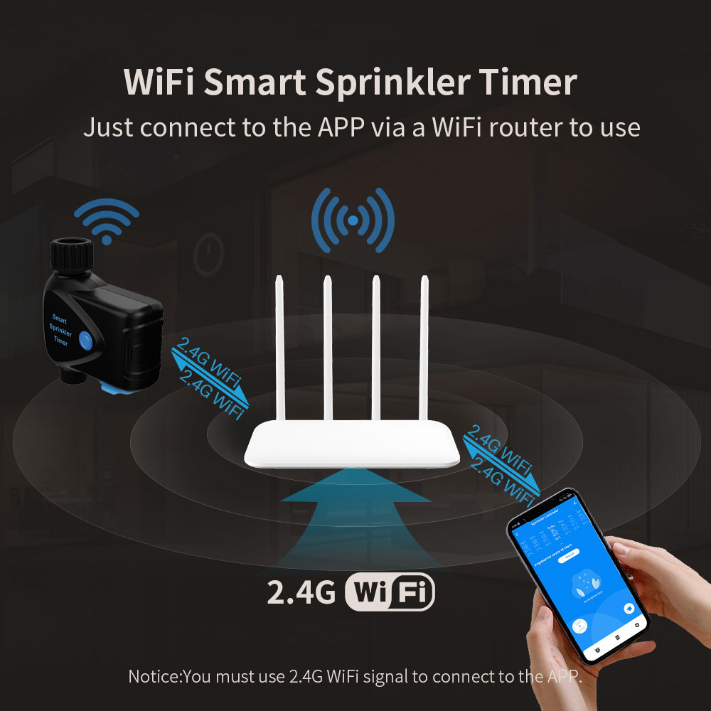 Tuya WiFi スマート水道装置（内蔵メーター、タイマー - Smart Garden Devices のレビューと価格