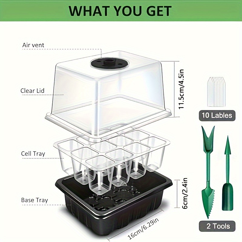 苗育成キット - 1/2/3セット、8個のLED育成ライト、 - Plant Grow Light Full Spectrum のレビューと価格