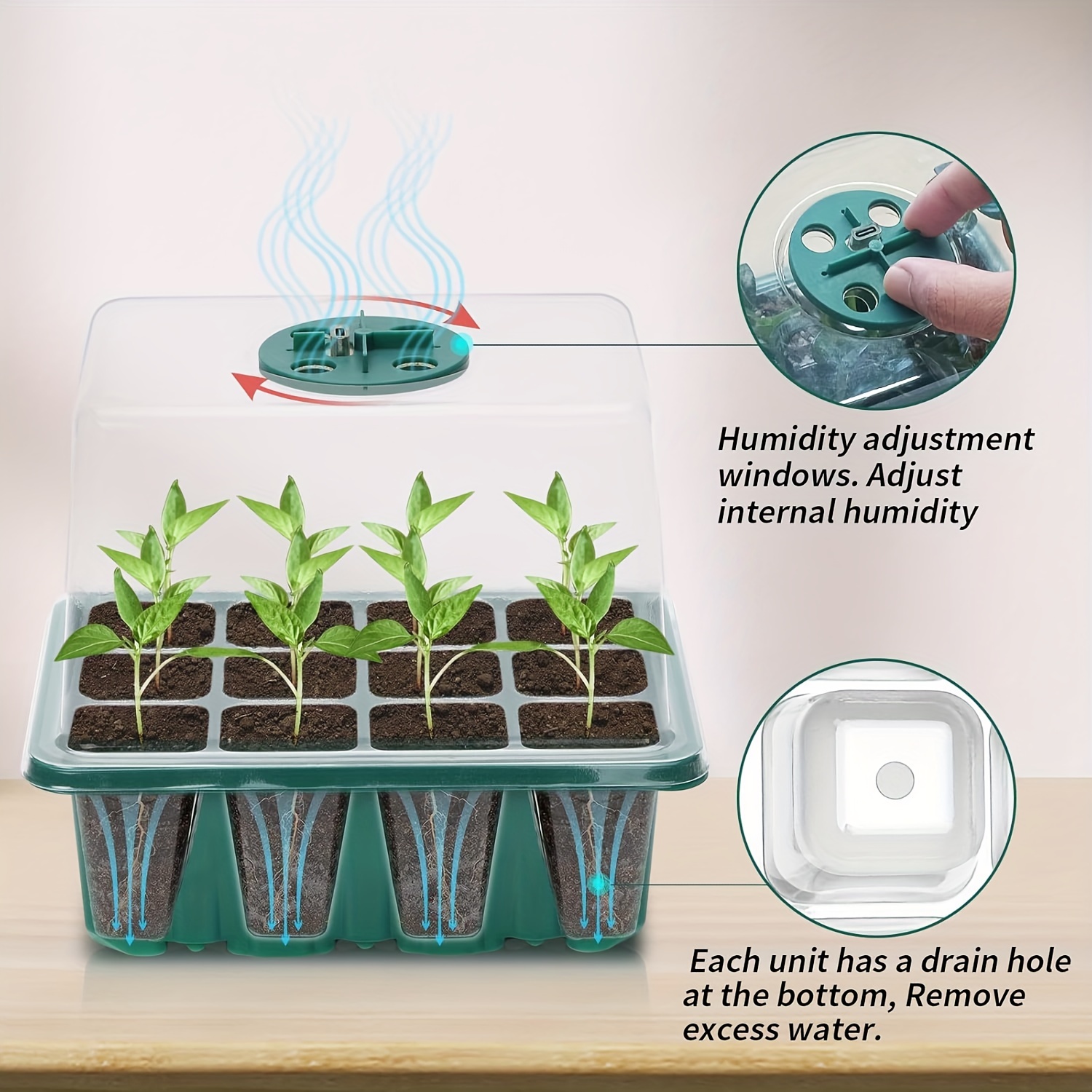 苗育成キット - 1/2/3セット、8個のLED育成ライト、 - Plant Grow Light Full Spectrum のレビューと価格