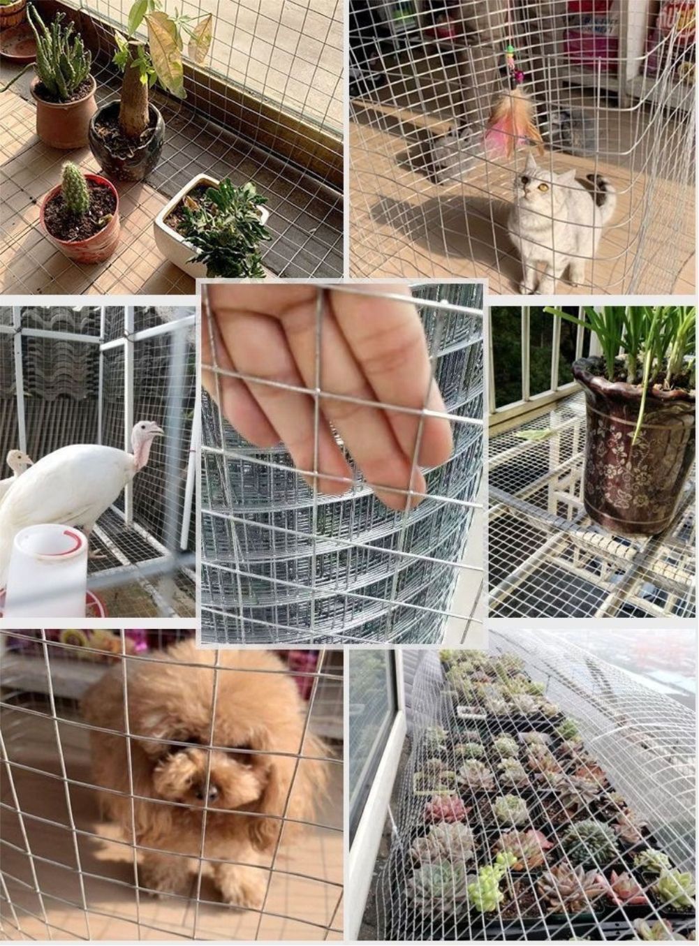 溶融亜鉛メッキ飼育溶接金網鶏ウサギリスケージメッシュバルコニ - Smart Garden Fence のレビューと価格