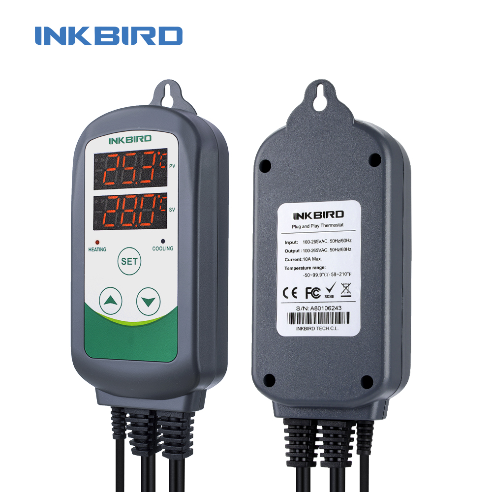 INKBIRD ITC-308 加熱および冷却デュアルリレー - Smart Garden Greenhouse のレビューと価格
