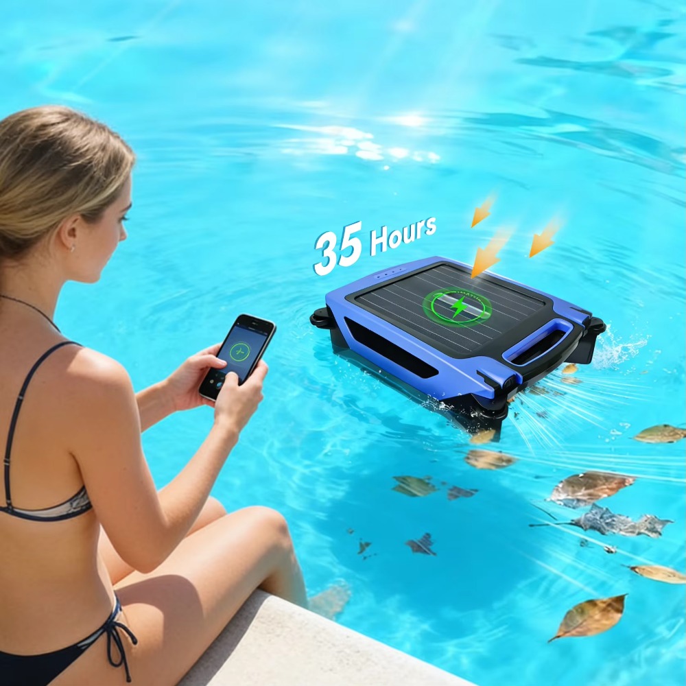 高品質ソーラー式屋外プールスマート自動スキマー掃除機ロボット - Smart Garden Robot のレビューと価格