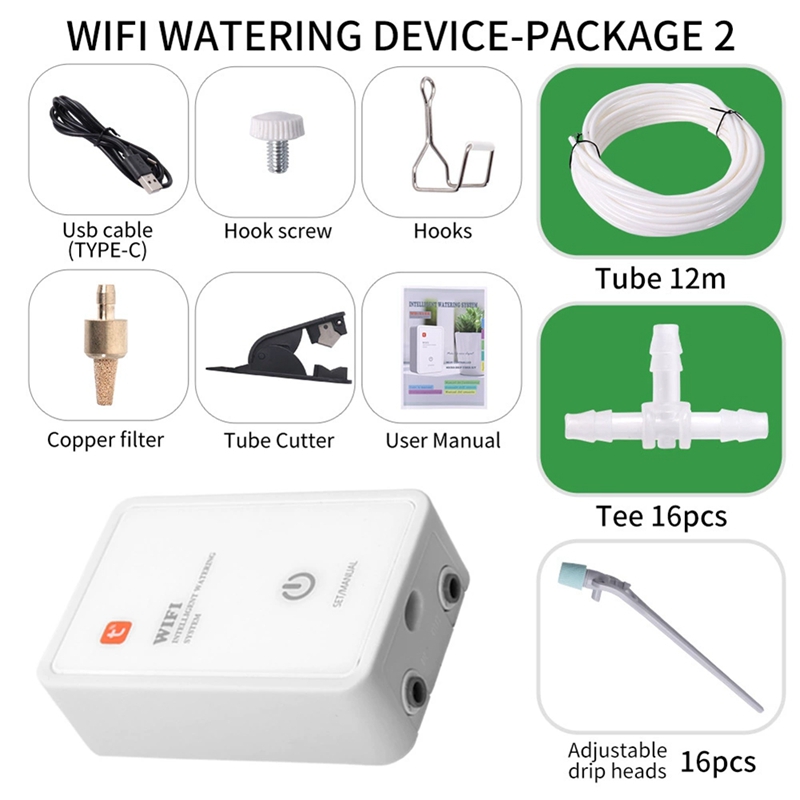 Tuya WiFi スマート散水システム 庭用自動点滴灌漑装 - Smart Garden Devices のレビューと価格